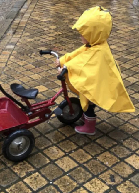 Cape de pluie enfant - Temps des Grenouilles | JE SUIS À VÉLO